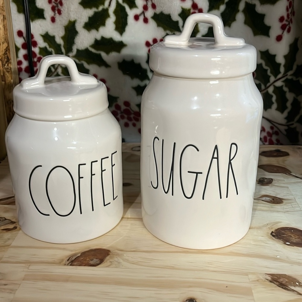 Rae Dunn Coffee And Sugar Storage